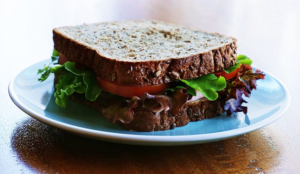 sandwich salad ham food bread whole wheat bread 1456179